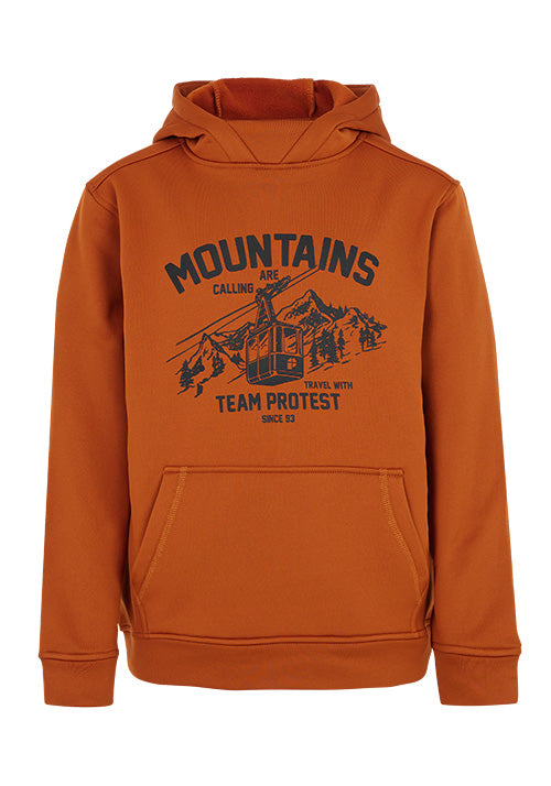 PROTEST KESTREL JNR HOODY - UMBER ORANGE