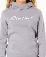 RIPCURL JNR SCRIPT HOODY BLUE GREY
