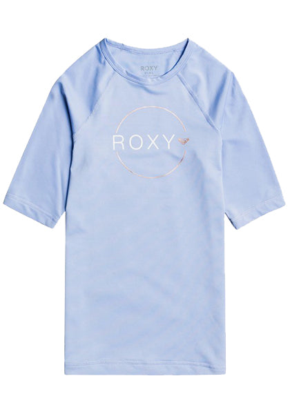 ROXY GIRLS BEACH CLASSICS SS RASH TOP | LAVENDER LUSTRE