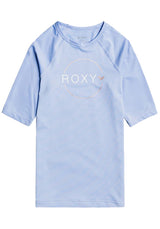 ROXY GIRLS BEACH CLASSICS SS RASH TOP | LAVENDER LUSTRE