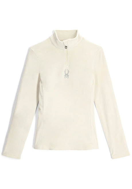 SPYDER SHIMMER BUG VELOUR SKIVVY - VANILLA LATTE