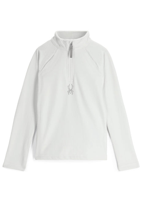 SPYDER SHIMMER BUG VELOUR SKIVVY - WHITE