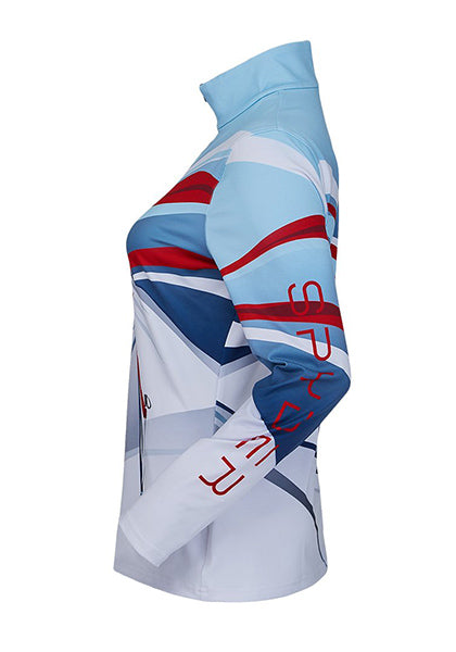 SPYDER WS NORTHERN LIGHTS ZIP T NECK