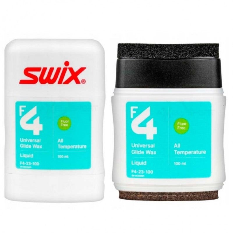 SWIX F4 ALL TEMP UNI LIQUID WAX W/ APPLICATOR 100ML