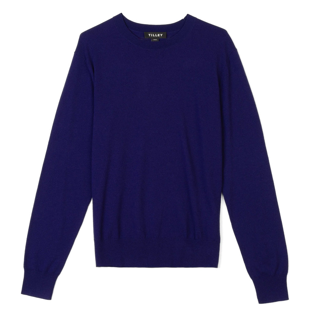 TILLEY MS STRETCH MERINO CREW INDIGO