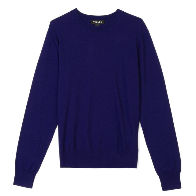 TILLEY MS STRETCH MERINO CREW INDIGO