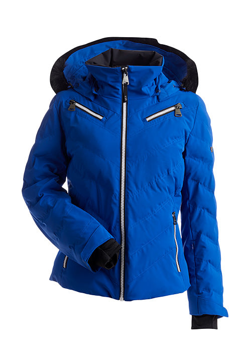 NILS TYROL FAUX FUR JACKET-ROYAL BLUE