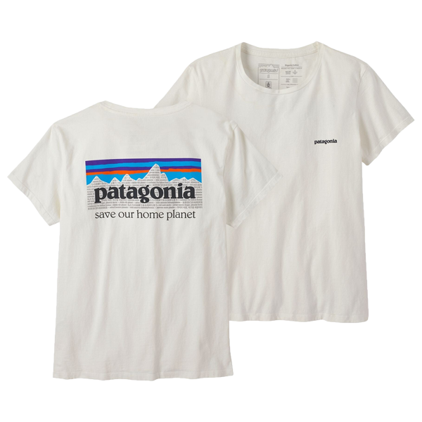 PATAGONIA WS P6 LOGO RESPONSIBILI-TEE WHITE