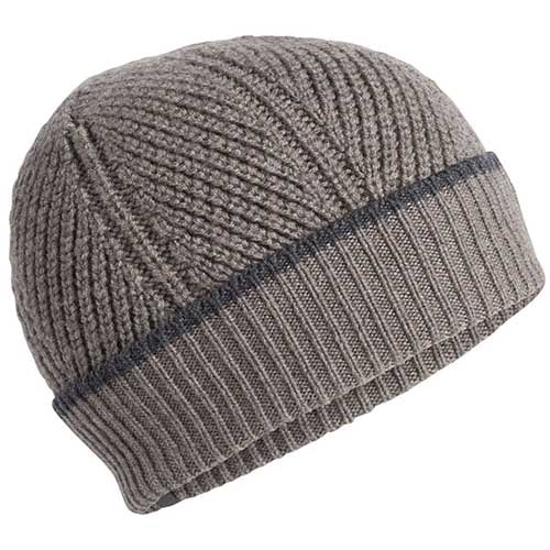 ICEBREAKER WAYPOINT BEANIE STEEL HEATHER