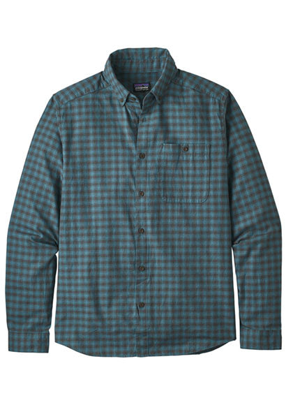 PATAGONIA MS VJOSA RIVER PIMA SHIRT TASMANIAN TEAL