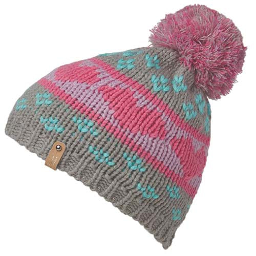 ROJO KIDS WILD HEART BEANIE GREY MARLE