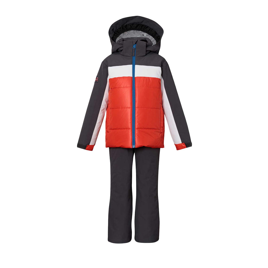 PHENIX WINTER TREASURE JR 2 PIECE SUIT-ORANGE/GREY