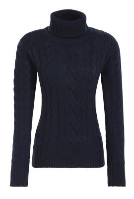 CLASSIC CABLE KNIT WS - NAVY