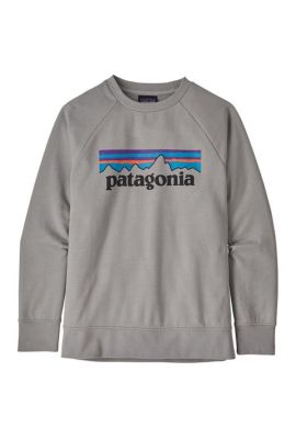 Patagonia Kids Lightweight Crew Sweatshirt - P-6 Logo - Drifter Grey