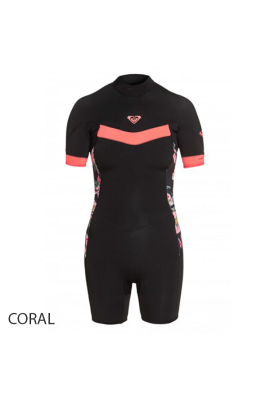 ROXY WS SYNCRO 2/2 CZIP SPRING SUIT CORAL