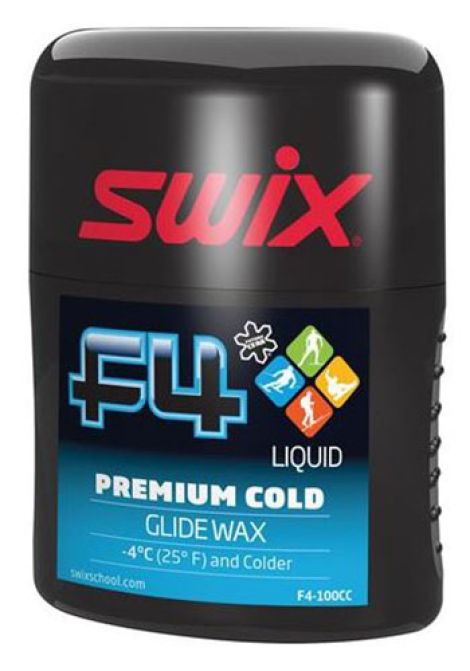 SWIX F4 PREMIUM COLD LIQUID FLURO WAX 100ml