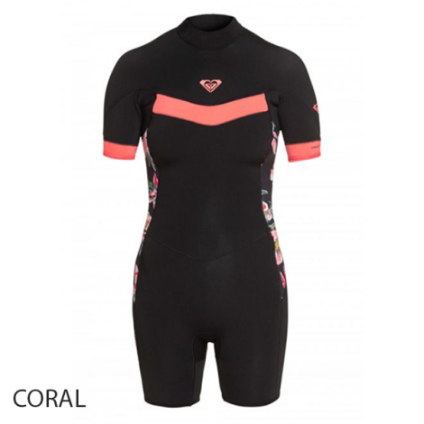 ROXY WS SYNCRO 2/2 CZIP SPRING SUIT CORAL