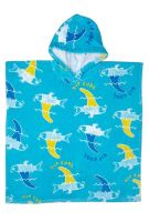 RIPCURL FINS OUT HOODED TOWEL - BLUE
